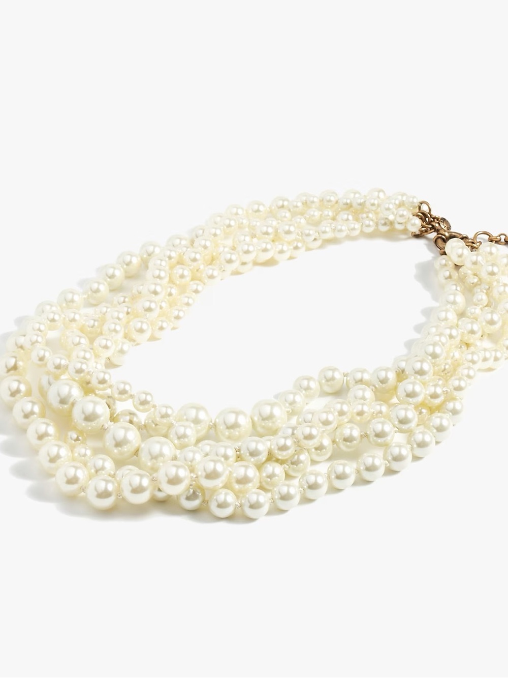 j.crew multi-strand pearl necklace